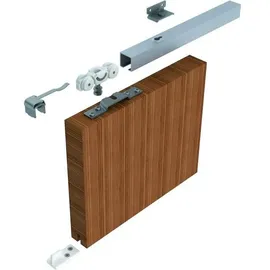 Woelm GmbH Schiebetürbeschlag,mit Laufschiene, 2150mm,FB max.1200,naturton