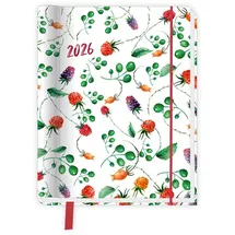 trotsch TRÖTSCH - Taschenkalender A6 Wire-O Motiv Früchte 2026 mit Postkarten: Terminkalender