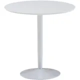 KADIMA DESIGN Esstisch Rund 75x75x74 cm Kleiner Küchentisch Hochglanz, Runder Esszimmertisch 2 Personen, Moderner Frühstückstisch Küche, Tisch Esszimmer,