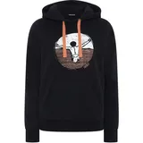 Chiemsee Hoodie im Jumper-Design Schwarz M