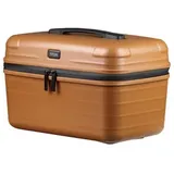 TITAN - Made in Germany Beautycase UPGRADE Kosmetikkoffer mit Organizer-System, mit herausnehmbarem Inlay und Trolley-Sleeve braun