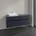 V B Waschtischunterschrank 140x54 8x50cm WT l LED 10W Mar bl