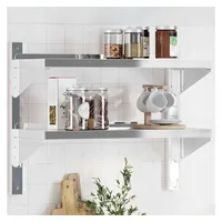 vidaXL Wandregal 75 x 30 x 60 cm Silber