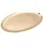 Nklaus Kerzenteller oval 17x10cm Messing Gold