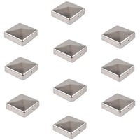 Baumarktplus 10x Pfostenkappe Abdeckkappe für Pfosten 10x10cm