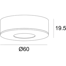 ISOLED MiniAMP 1er rund schwarz