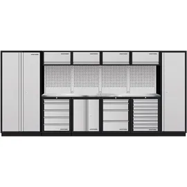 Kraftwerk Mobilio 6er Kombi, Flügeltür, Hochschrank, Edelstahl