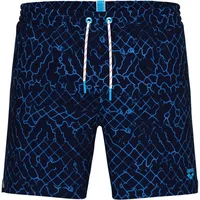 Arena Water Prints Beach Allover 41.5cm Badeshorts - Navy Multi - 3XL