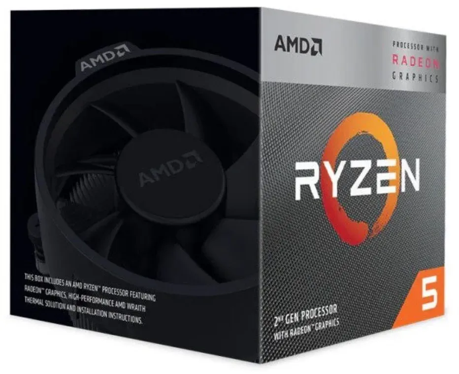 AMD Prozessor Ryzen 5 3400G Prozessor 3,7 GHz 4 MB L3 Box