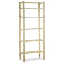 Proregal Holzregal Pinepeak HxBxT 200 x 80 x 38 cm 6 Fachboden 1,2 cm dickes Kiefernholz Natur