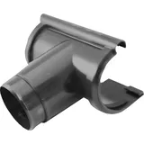 4 Home and Garden Rinnenstutzen DN60 zum Stecken Typ 250 Anthrazit