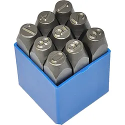 KS TOOLS Zahlen-Prägestempel-Satz, 9-tlg ( 156.0467 )