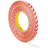 3M Doppelseitiges Klebeband mit Polyester-Träger GPT-020P, Transparent, 38 mm x 50 m, 0,202 mm