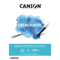 Canson Graduate Aquarellpapier Block, DIN A5, 20 Blatt, 250 g/m2