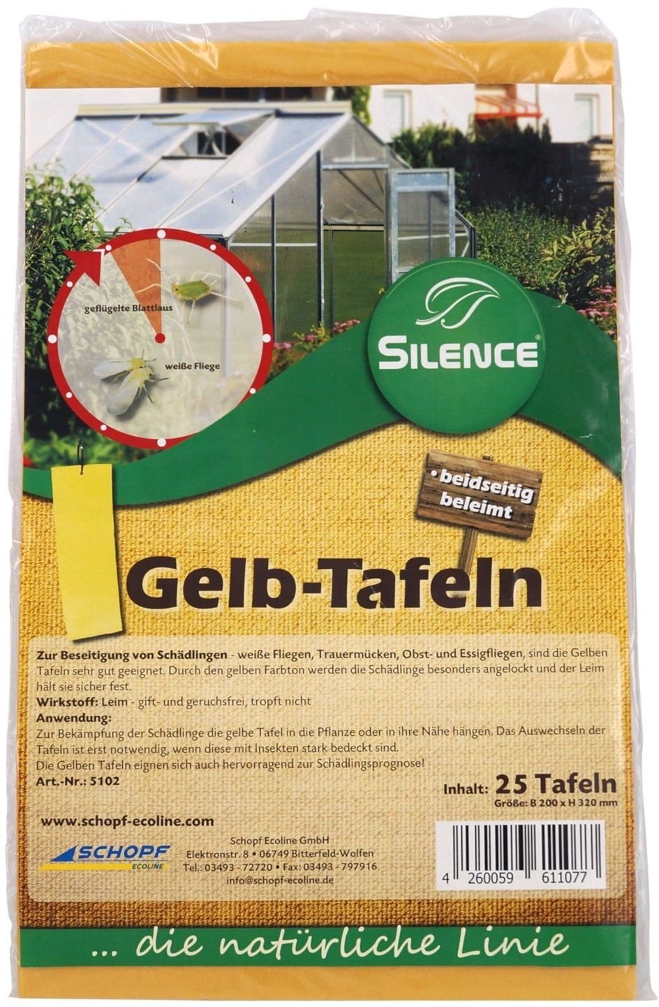 Silence Gelbtafeln groß 6 St