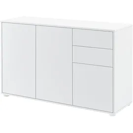 [en.casa] Paarl 74 x 117 x 36 cm Weiß hochglanz