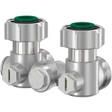 Simplex Einrohr-Hahnblock E2/50 G3/4i x G 3⁄4" F, Eck
