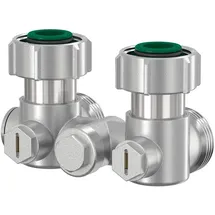Simplex Einrohr-Hahnblock E2/50 G3/4i x G 3⁄4" F, Eck