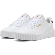 Puma Carina 3.0 Animal Flair Damen Weiß/Grau/Gold 38,5
