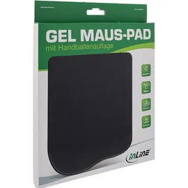 InLine Maus-Pad, mit Gel Handballenauflage, 235x185x25mm,