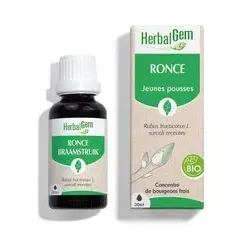 HERBALGEM - Ronce Bio Complément Alimentaire Extrait De Bourgeon Frais Pour Santé respiratoire et niveau sucre dans le sang 30 ml Goutte(S)