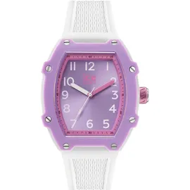 ICE-Watch ICE boliday 23, Gehäusefarbe lila, Silikonarmband weiß, Größe M