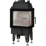 Kamineinsatz BeF Feel 6 CP mit 5 kW rechte Seitenscheibe rechts Eck Kamin