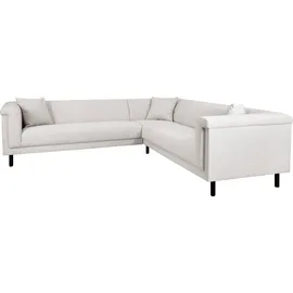 Home Affaire Ecksofa HOME AFFAIRE "AGNIA L-Form B/T/H: 244/244/71 cm", beige (creme), B:244cm H:71,5cm T:244cm, 100% Polyester, Sofas, Ecksofa, incl. Zierkissen, gleichschenklig, auch in Cord