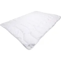 Traumschloss Comfort Faserbettdecke normal 200 x 200 cm seidiger Bezugsstoff - Weiß