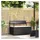 vidaXL Gartenbank 54 x 74 x 54 cm Schwarz