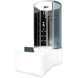 AcquaVapore Whirlpool Wanne Duschtempel Dusche Duschkabine K50-L30-WP-EC 170x100 cm mit 2k Scheiben Versiegelung