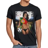 style3 T-Shirt WM 2026 Soccer Girl Fußball Weltmeisterschaft Trikot sexy fanartikel schwarz S