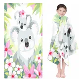 SMchwbc Koala Strandtuch 90x180 cm Badetuch Strandlaken Handtücher Badetuch Groß 100x200cm Microfaser Somme Handtücher Für Reisen