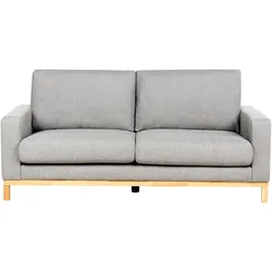 2-Sitzer Sofa grau / hellbraun SIGGARD