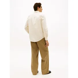 Tommy Hilfiger Businesshemd TOMMY HILFIGER "FLEX POPLIN SOLID", Herren, Gr. L, N-Gr, muslin, Popeline, Obermaterial: 100% Baumwolle, regular fit hüftlang, Ärmel mit Ärmelschlitz 1-Knopf-Manschette, Hemden, unifarben, klassisch, regular fit, Baumwolle, Button-down-Kragen