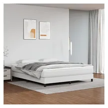 vidaXL Boxspringbett 160 x 200 cm Weiß