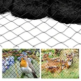 RNPKZ 10 x 10m Vogelschutznetz, Vogelnetz Schwarz-5x5 cm Maschenweite, Taubennetz Balkon, Pflanzennetz, Teichnetz, Pflanzennetz für Hühnergehege, Vogelschutznetz Engmaschig für Garten Balkon (10x10m)