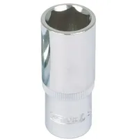 KS Tools 1/2" CHROMEplus Sechskant-Stecknuss, lang, 18mm