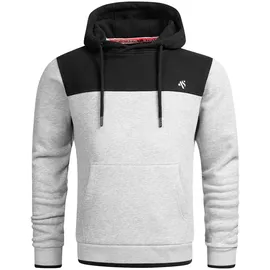 Alessandro Salvarini Hoodie Grau/Schwarz M