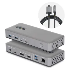Startech USB-C Dual 4K 60Hz DisplayPort Dock, 100W PD