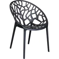 LC Garden VOMO Stapelstuhl 60,5 x 58 x 79 cm schwarz