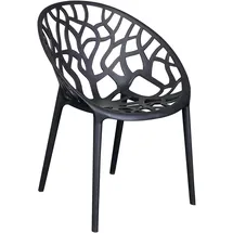 LC Garden VOMO Stapelstuhl 60,5 x 58 x 79 cm schwarz