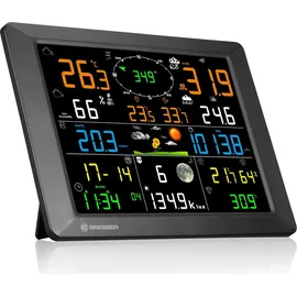 Bresser Wetterstation 1,5km Reichweite Schwarz 7-in-1