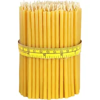 Nklaus Bienenwachskerze Höhe 14 cm gelb 300 St.