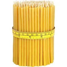 Nklaus Bienenwachskerze Höhe 14 cm gelb 300 St.