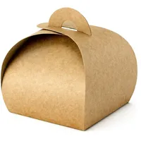 Partydeco P&D Geschenkbox 8,5x8.5x7cm 10er Set Kraftpapier Gastgeschenke Geschenkschachtel