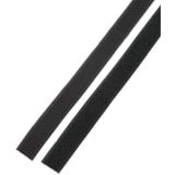 Basetech STD-LH25/1M Klettband zum Aufkleben Haft- und Flauschteil (L x B) 1000 mm x 25 mm Schwarz 1 P