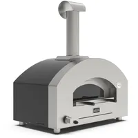 Alfa Forni Futuro 2 Pizze Hybrid Silber Schwarz