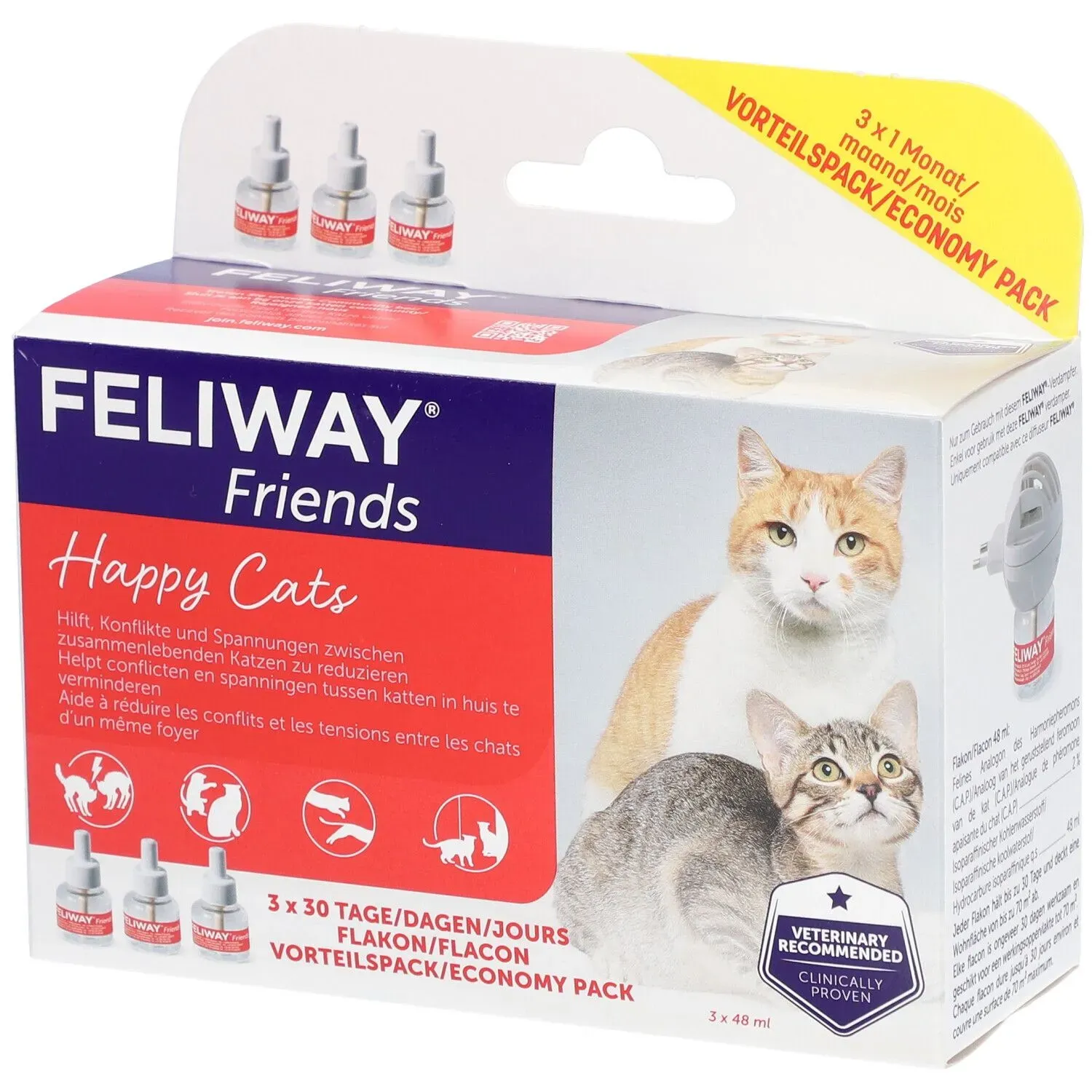 Feliway® Friends Navulling 3x48 ml Oplossing