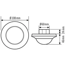 ESYLUX EP10427671 Decken-Präsenzmelder Schwarz